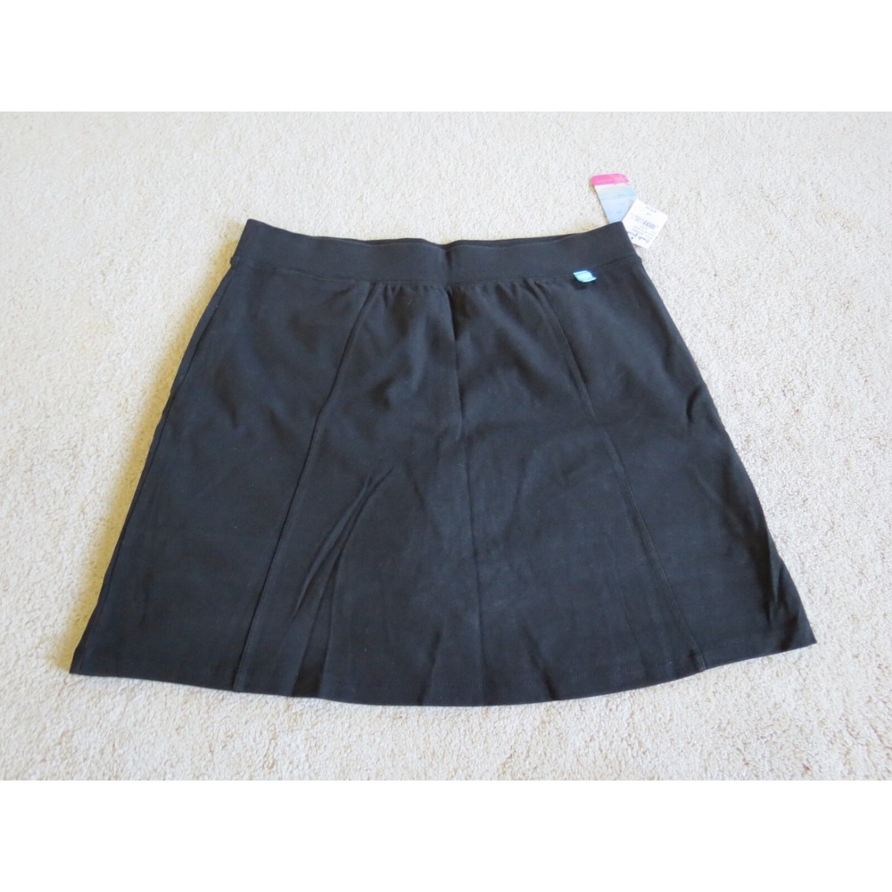 Fresh Produce Ready Set Go Black Skort Activewear Mini Skirt Large 63411 NWT